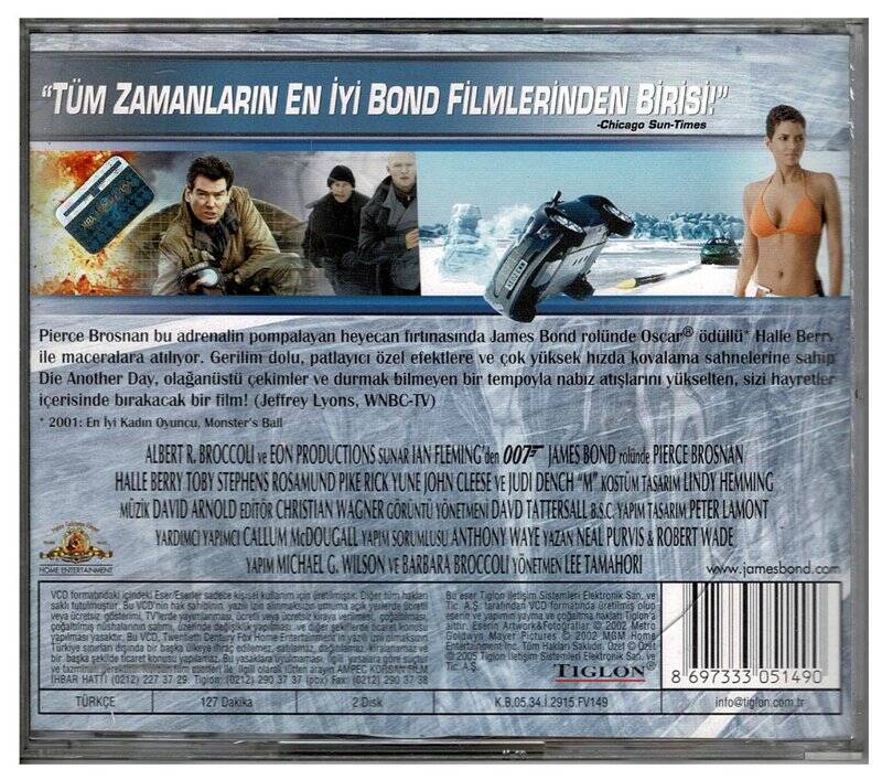 007 James Bond - Başka Birgün Öl VCD Film VCD134 - 2