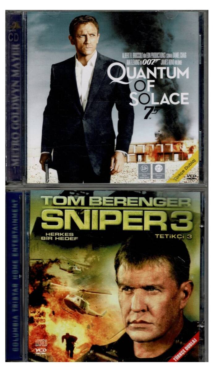 007 J.Bond Quantum Of Solace Tetikçi 3 (Tom Berenger) - 2 Adet VCD Film VCD1344 - 1