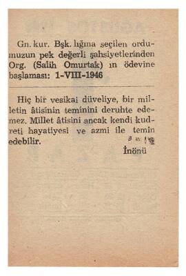 1 Ağustos 1948 Takvim Yaprağı EFM867 - 4