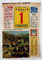 1 Aralık 1979 Takvim Yaprağı -Doğum Günü Hediyesi EFM(N)6527 - Gökçekoleksiyon