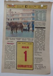 1 Aralık 1979 Takvim Yaprağı - Doğum Günü Hediyesi EFM(N)7412 - Gökçekoleksiyon
