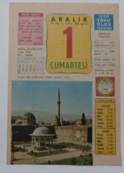 1 Aralık 1990 Takvim Yaprağı - Doğum Günü Hediyesi EFM(N)6783 - Gökçekoleksiyon