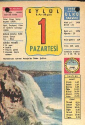 1 Eylül 1980 Takvim Yaprağı - Doğum Günü Hediyesi EFMN13634 - Gökçekoleksiyon