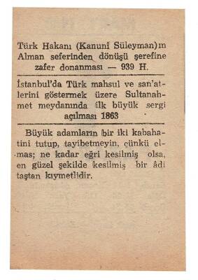 1 Mart 1948 Takvim Yaprağı EFM915 - 4