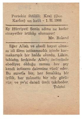 1 Şubat 1948 Takvim Yaprağı EFM925 - 2