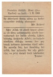 1 Şubat 1948 Takvim Yaprağı EFM925 - 4