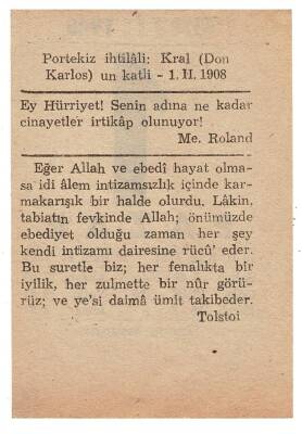 1 Şubat 1948 Takvim Yaprağı EFM925 - 4