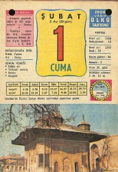 1 Şubat 1980 Takvim Yaprağı - Doğum Günü Hediyesi EFM(N)12452 - Gökçekoleksiyon