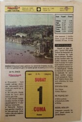 1 Şubat 1980 Takvim Yaprağı - Doğum Günü Hediyesi EFM(N)7610 - Gökçekoleksiyon