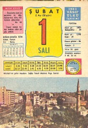 1 Şubat 1983 Takvim Yaprağı - Doğum Günü Hediyesi EFMN13637 - Gökçekoleksiyon