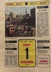 1 Şubat 1984 Takvim Yaprağı - Doğum Günü Hediyesi EFM(N)7779 - Gökçekoleksiyon