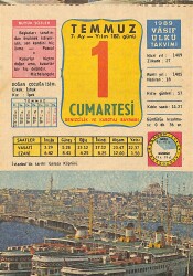 1 Temmuz 1989 Takvim Yaprağı - Doğum Günü Hediyesi EFMN13905 - Gökçekoleksiyon