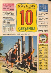 10 Ağustos 1988 Takvim Yaprağı - Doğum Günü Hediyesi EFM(N)9474 - Gökçekoleksiyon