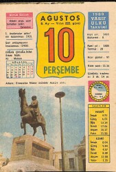 10 Ağustos 1989 Takvim Yaprağı - Doğum Günü Hediyesi EFM(N)9535 - Gökçekoleksiyon