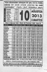 10 Ağustos 2013 Takvim Yaprağı - Doğum Günü Hediyesi EFMN13553 - Gökçekoleksiyon