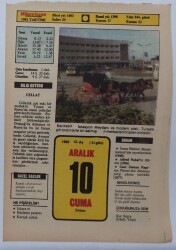 10 Aralık 1982 Takvim Yaprağı - Doğum Günü Hediyesi EFM(N)7315 - Gökçekoleksiyon