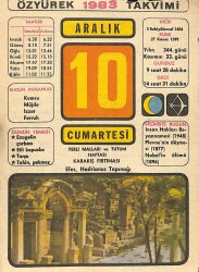 10 Aralık 1983 Takvim Yaprağı - Doğum Günü Hediyesi EFM(N)11532 - Gökçekoleksiyon