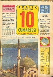 10 Aralık 1983 Takvim Yaprağı - Doğum Günü Hediyesi EFMN14685 - Gökçekoleksiyon