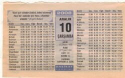 10 Aralık 2008 Takvim Yaprağı EFM(N)4445 - 1