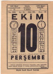 10 Ekim 1963 Takvim Yaprağı EFM(N)3533 - 1