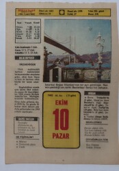 10 Ekim 1982 Takvim Yaprağı - Doğum Günü Hediyesi EFM(N)7267 - Gökçekoleksiyon