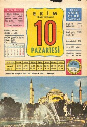 10 Ekim 1983 Takvim Yaprağı - Doğum Günü Hediyesi EFMN15892 - Gökçekoleksiyon