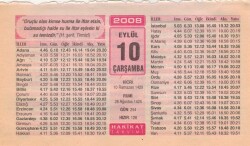 10 Eylül 2008 Takvim Yaprağı EFM(N)2690 - 1
