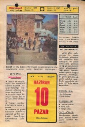 10 Haziran 1979 Takvim Yaprağı - Doğum Günü Hediyesi EFMN14462 - Gökçekoleksiyon