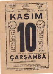 10 Kasım 1965 Takvim Yaprağı EFM(N)3669 - 2