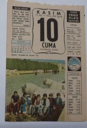 10 Kasım 1989 Takvim Yaprağı - Doğum Günü Hediyesi EFM(N)6593 - Gökçekoleksiyon