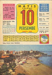 10 Mayıs 1984 Takvim Yaprağı - Doğum Günü Hediyesi EFMN15168 - Gökçekoleksiyon