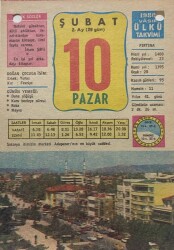 10 Şubat 1980 Takvim Yaprağı - Doğum Günü Hediyesi EFM(N)7834 - Gökçekoleksiyon