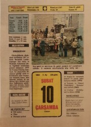 10 Şubat 1982 Takvim Yaprağı - Doğum Günü Hediyesi EFM(N)7679 - Gökçekoleksiyon