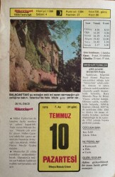 10 Temmuz 1978 Takvim Yaprağı - Doğum Günü Hediyesi EFM(N)9381 - Gökçekoleksiyon