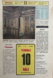 10 Temmuz 1979 Takvim Yaprağı - Doğum Günü Hediyesi EFM(N)9358 - Gökçekoleksiyon