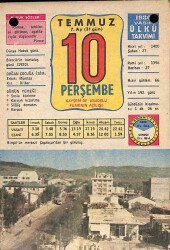 10 Temmuz 1980 Takvim Yaprağı - Doğum Günü Hediyesi EFM(N)9157 - Gökçekoleksiyon