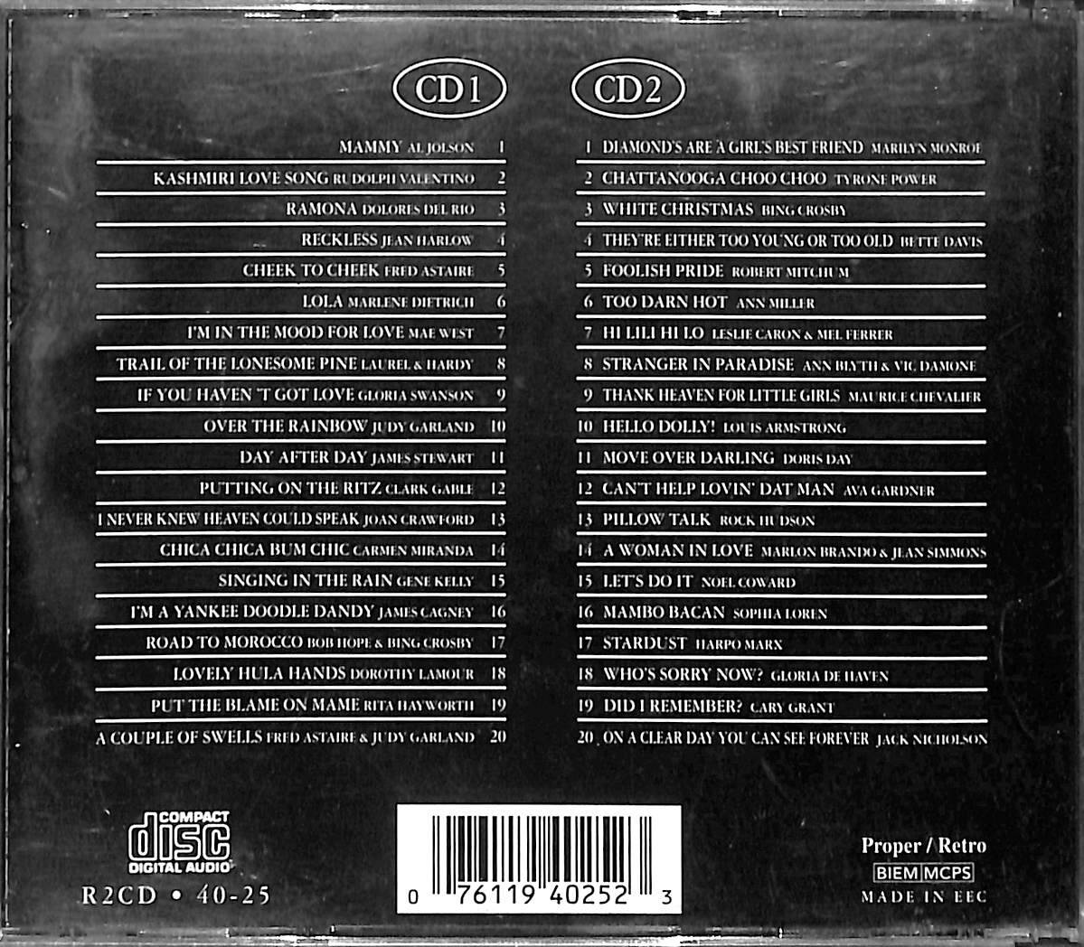 100 Years Of Cinema The Gold Collection 40 Classic Performances CD (İkinci El) CD5631 - 2