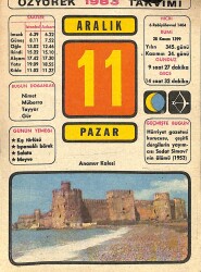 11 Aralık 1983 Takvim Yaprağı - Doğum Günü Hediyesi EFM(N)11533 - Gökçekoleksiyon