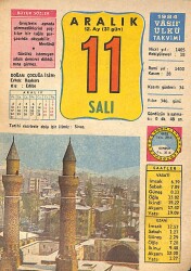 11 Aralık 1984 Takvim Yaprağı - Doğum Günü Hediyesi EFMN14771 - Gökçekoleksiyon
