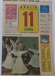 11 Aralık 1987 Takvim Yaprağı - Doğum Günü Hediyesi EFM(N)6984 - Gökçekoleksiyon