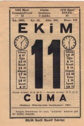 11 Ekim 1963 Takvim Yaprağı EFM(N)3536 - 2