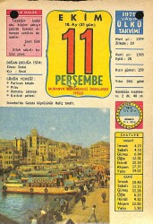 11 Ekim 1979 Takvim Yaprağı - Doğum Günü Hediyesi EFM(N)11778 - Gökçekoleksiyon