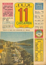 11 Ekim 1989 Takvim Yaprağı - Doğum Günü Hediyesi EFMN13523 - Gökçekoleksiyon