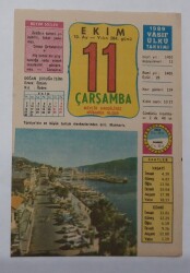 11 Ekim 1989 Takvim Yaprağı - Doğum Günü Hediyesi EFM(N)6582 - Gökçekoleksiyon