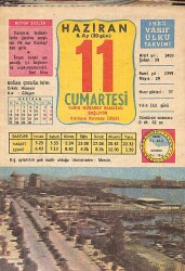 11 Haziran 1983 Takvim Yaprağı - Doğum Günü Hediyesi EFM(N)9007 - Gökçekoleksiyon