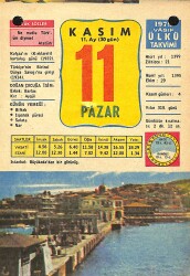 11 Kasım 1979 Takvim Yaprağı - Doğum Günü Hediyesi EFM(N)11667 - Gökçekoleksiyon