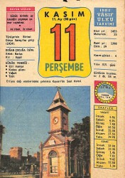 11 Kasım 1982 Takvim Yaprağı - Doğum Günü Hediyesi EFM(N)11884 - Gökçekoleksiyon