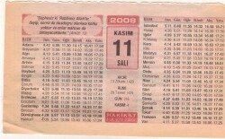 11 Kasım 2008 Takvim Yaprağı EFM(N)3895 - 1