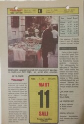 11 Mart 1980 Takvim Yaprağı - Doğum Günü Hediyesi EFM(N)7649 - Gökçekoleksiyon