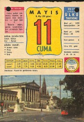 11 Mayıs 1979 Takvim Yaprağı - Doğum Günü Hediyesi EFMN13789 - Gökçekoleksiyon